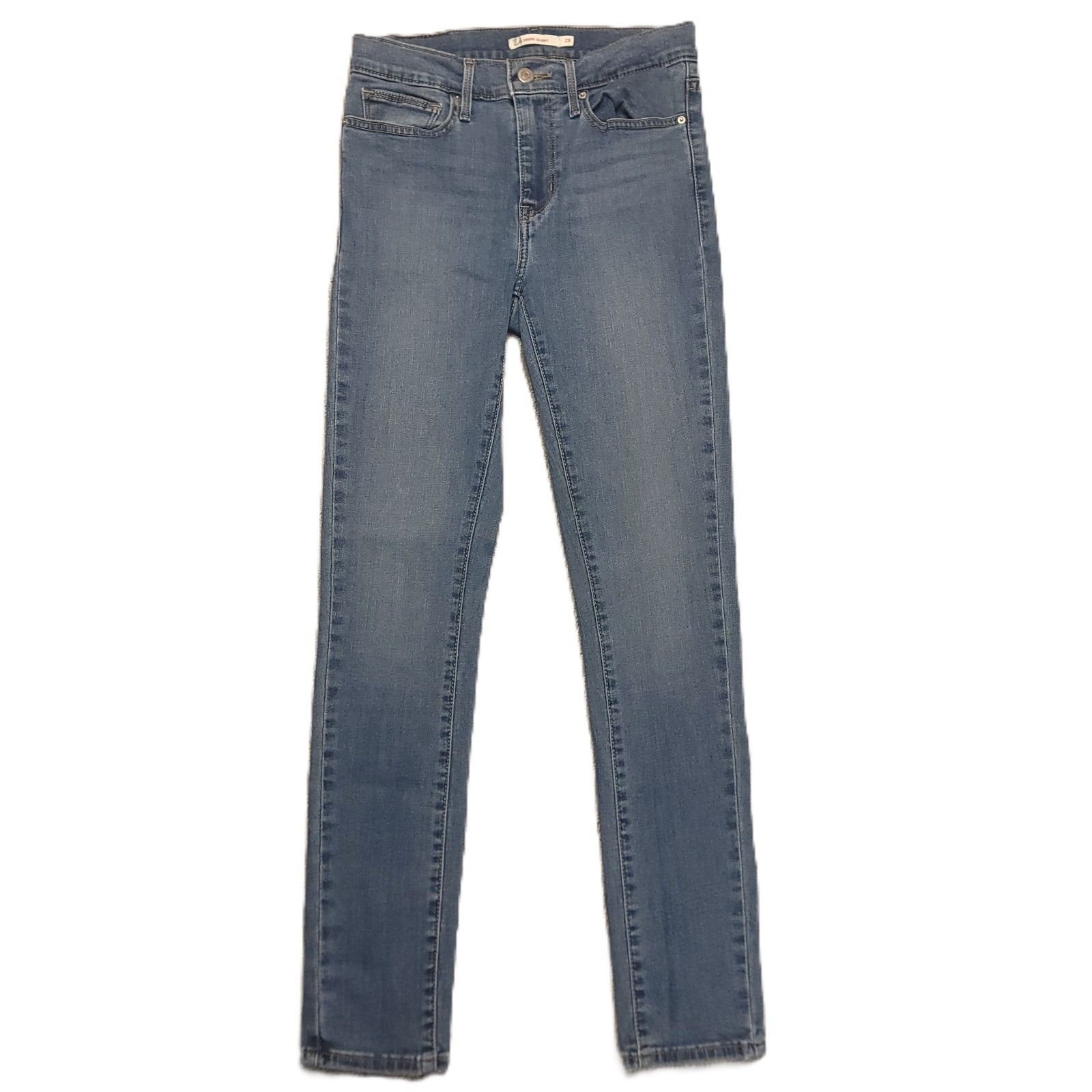 Levi's Slimming Skinny Jeans Women's 28 Mid Rise Stretch Blue Denim